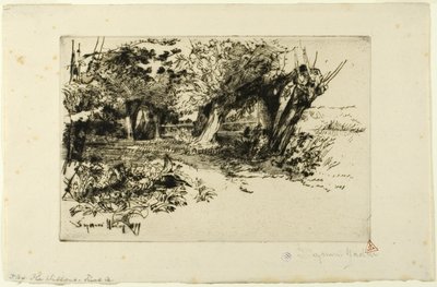 柳树 作者 弗朗西斯·西摩·哈登（Francis Seymour Haden）