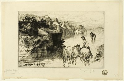 瓦勒姆桥 作者 弗朗西斯·西摩·哈登（Francis Seymour Haden）