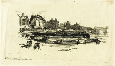 老切尔西惠斯勒故居 作者 弗朗西斯·西摩·哈登（Francis Seymour Haden）