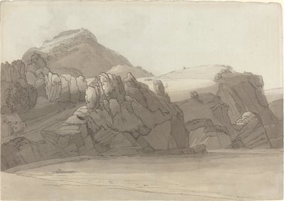 德文郡库姆马丁的岩石海岸（康贝马丁湾）。 作者 弗朗西斯·汤恩