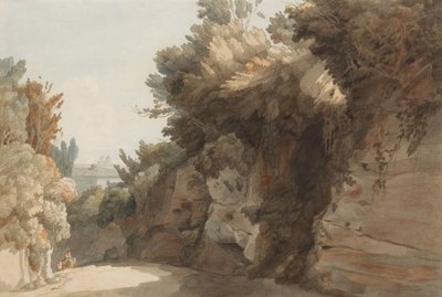 靠近Arco Scuro的景色，向Medici别墅望去，罗马，1785年。 作者 弗朗西斯·汤恩