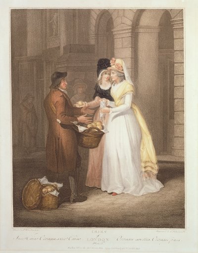 Sweet China Oranges，Sweet China，“The Cries of London”的第3张，由Luigi Schiavonetti（1765-1810），酒吧刻。作者：Colnaghi und Co.，1794（点画雕刻） 作者 弗朗西斯·惠特利