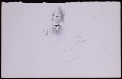 亚瑟·拉克姆（Arthur Rackham）的肖像 作者 弗朗西斯·威尔弗雷德·劳森