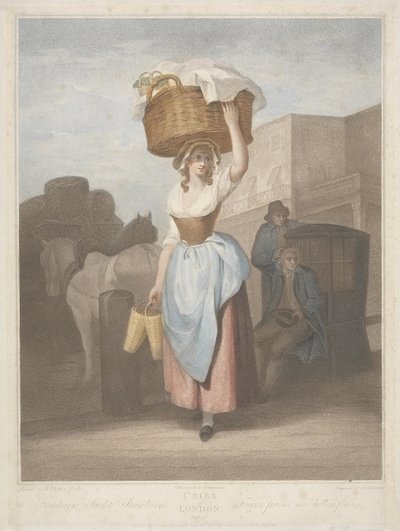 草莓，甜草莓，由Giovanni Vendramini（1769-1839）1795年雕刻 作者 弗朗西斯·惠特利之后