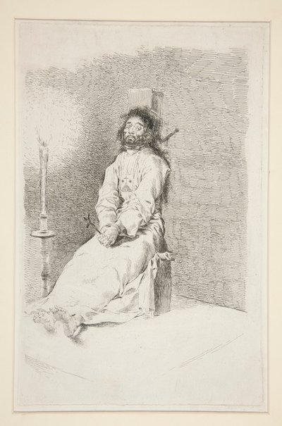 被囚禁的人》（The Garroted Man） 作者 弗朗西斯科·德·戈雅