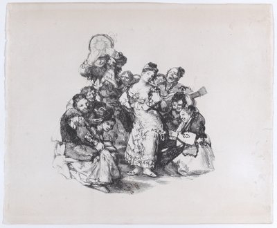 El vito 安达卢西亚舞蹈，约1825-1826年，约1825-1826年。 作者 弗朗西斯科·德·戈雅
