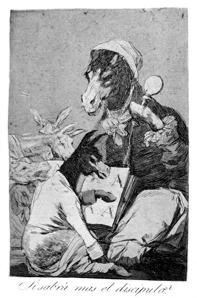 也许学生还不知道更多，1799年 作者 弗朗西斯科·德·戈雅