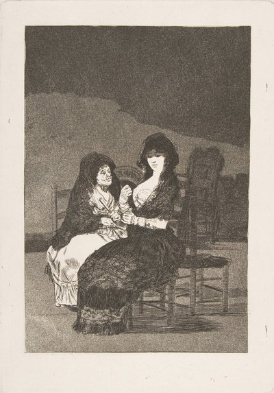 洛斯·卡普里科斯（Los Caprichos）的第15盘：漂亮建议漂亮建议，1799年。 作者 弗朗西斯科·德·戈雅