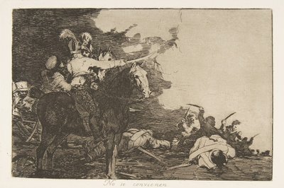 《战争的灾难》第17页，《德拉瓜拉的损失：他们……》，1810年出版，1863年。 作者 弗朗西斯科·德·戈雅
