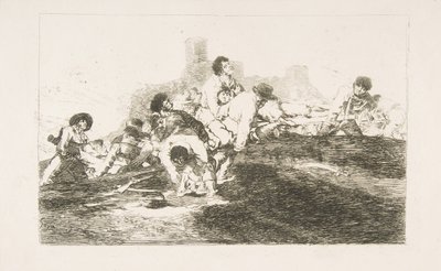 《战争灾难》中的第24页洛斯Desastres de la Guerra：它们仍然可以说是……，1810年。 作者 弗朗西斯科·德·戈雅