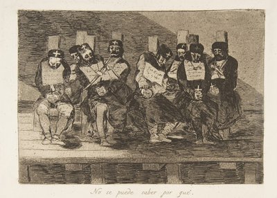 《战争灾难》中的第35页《德拉瓜拉的损失：一个城堡》，1810年出版，1863年。 作者 弗朗西斯科·德·戈雅