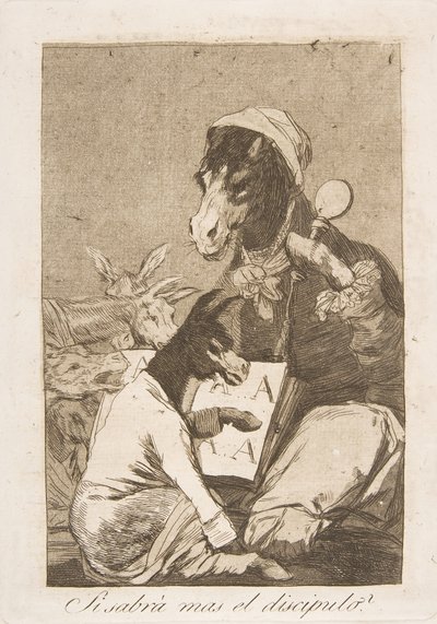 洛斯·卡普里科斯（Los Caprichos）的第37页：可能不会让学生了解更多SiSibrámas el discipulo，1799年。 作者 弗朗西斯科·德·戈雅