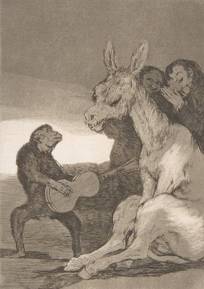 板块38来自 "Los Caprichos"：好样的!Brabisimo！，1799年，1799年。 作者 弗朗西斯科·德·戈雅