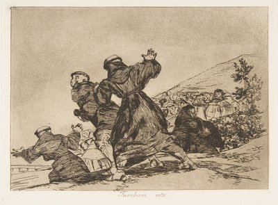 图版43来自《战争的灾难》Los Desastres de la Guerra："这......，1810年出版，1863年。 作者 弗朗西斯科·德·戈雅