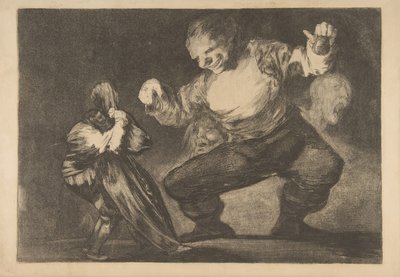 来自Disparates的板块4：Simpleton，ca。 1816-23私人印刷，约1854年。 作者 弗朗西斯科·德·戈雅
