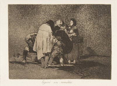 《战争的灾难》第53页，《德拉瓜拉的命运》，1811年12月，1863年出版。 作者 弗朗西斯科·德·戈雅