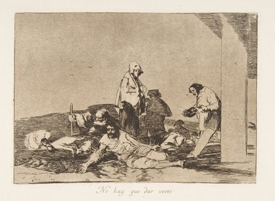 《战争的灾难》第58页，《德拉瓜拉的损失：它...》，1811年12月出版，1863年。 作者 弗朗西斯科·德·戈雅
