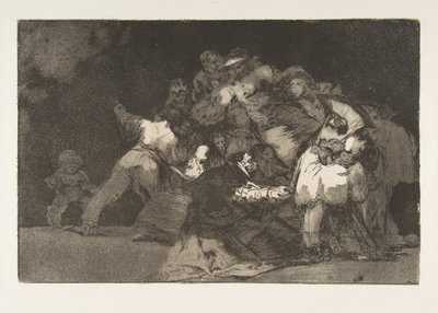 来自Disparates的板块9：一般愚蠢， 1816-23年于1864年出版。 作者 弗朗西斯科·德·戈雅