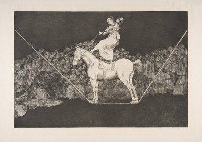 来自Disparates的板块B：守时的愚蠢行为，约。 1816-23年于1877年之前出版。 作者 弗朗西斯科·德·戈雅