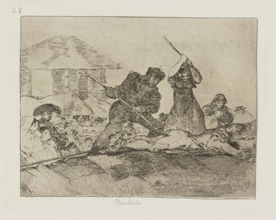 Populacho.(Rabble.), pl. 28 from the series Los desastres de la guerra (The Disasters of War) 作者 弗朗西斯科·德·戈雅