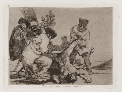 Que [sic] hai que hacer mas? (What More Can Be Done?), Plate 33 from Los desastres de la guerra (The Disasters of War) 作者 弗朗西斯科·德·戈雅