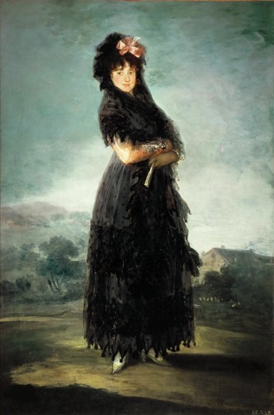 玛丽安娜-瓦尔德斯坦1763-1808，第九任圣克鲁斯侯爵夫人，约1797-1800。 作者 弗朗西斯科·戈亚德