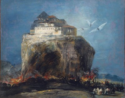 1850年至1875年，一座岩石上的城市 作者 弗朗西斯科·德·戈雅