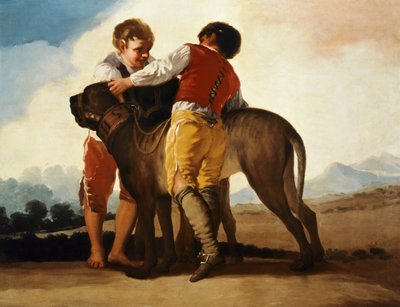 藏獒的男孩，约 1786 年（布面油画） 作者 弗朗西斯科·何塞·德·戈雅 y Lucientes
