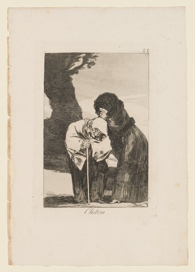 奇顿，“洛斯·卡普里科斯”的盘子，1799年 作者 弗朗西斯科·德·戈雅