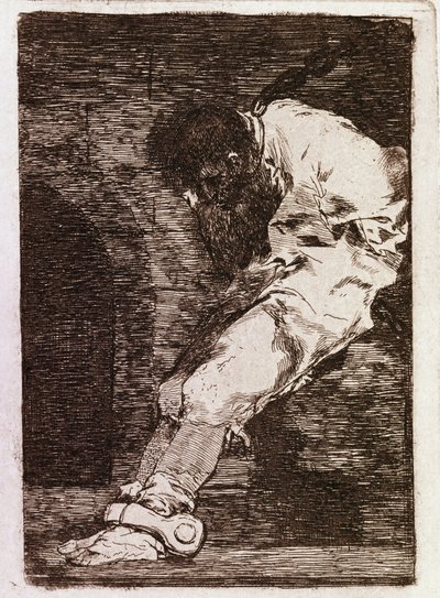 If it is a criminal he dies quickly (Aquatint, c.1810) 作者 弗朗西斯科·德·戈雅