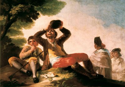 "Le buveur" Francisco de Goya y Lucientes（1746-1828 年）。1777.马德里。普拉多博物馆。 作者 弗朗西斯科·何塞·德·戈雅 y Lucientes