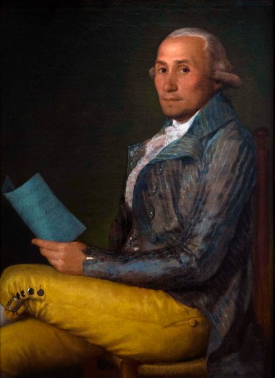 "塞巴斯蒂安-马丁内斯-佩雷斯（1747-1800 年）肖像" 弗朗西斯科-德-戈雅-卢森特斯（1746-1828 年）的画作弗朗西斯科-德-戈雅-卢森特斯（1746-1828 年）的画作 1792 年 布面油画 尺寸：93 x 68 厘米 纽约大都会艺术博物馆 作者 弗朗西斯科·何塞·德·戈雅 y Lucientes