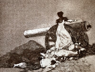 战争灾难：Que Valor！ （多大的勇气）（详细） 作者 弗朗西斯科·何塞·德·戈雅 y Lucientes