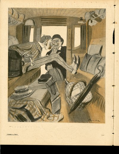 黄油板，第92号，彩色讽刺画 作者 Francisco Sancha y Lengo
