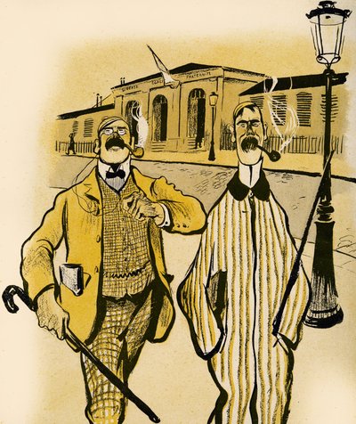 1903年，两名英国人走过一个停尸房 作者 Francisco Sancha y Lengo
