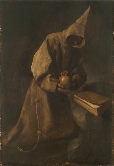 圣弗朗西斯在沉思中，1632年。 作者 弗朗西斯科·德祖巴兰