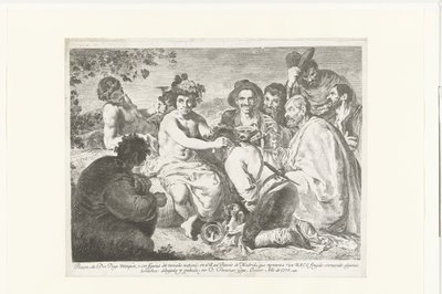 Bacchus en de donkaards Baco (title on object) Los Borrachos 作者 马德里的Calcografia