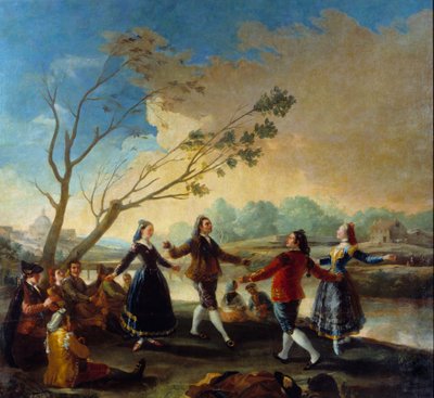 Ball on the edge of the Manzanares. Painting by Francisco De Goya (1746-1828) 作者 弗朗西斯科·德·戈雅