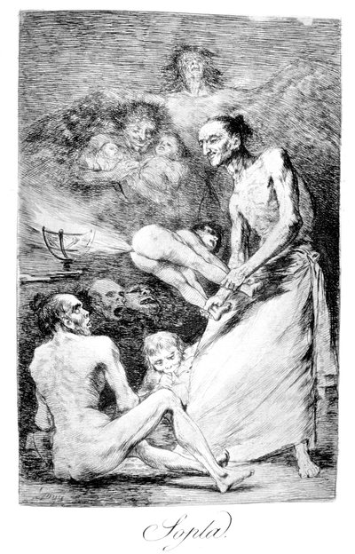 打击（1799） 作者 弗朗西斯科·德·戈雅