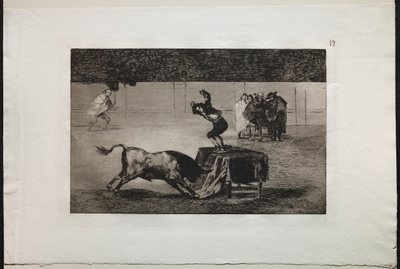 斗牛：他在同一枚戒指上的另一场疯狂，1876年。 作者 弗朗西斯科·德·戈雅