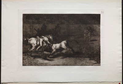 斗牛：1876年，印第安人Alias的Mariano Ceballos杀死了公牛。 作者 弗朗西斯科·德·戈雅