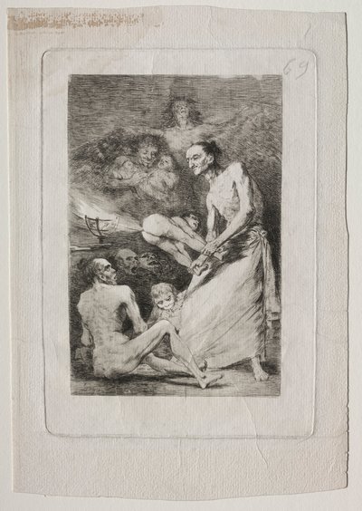卡普里科斯：打击，c。 1799年。 作者 弗朗西斯科·德·戈雅
