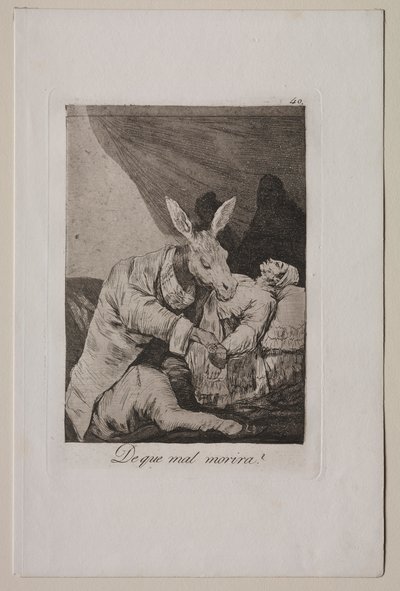 卡普里科斯：关于他会死多少病，c。 1798年。 作者 弗朗西斯科·德·戈雅