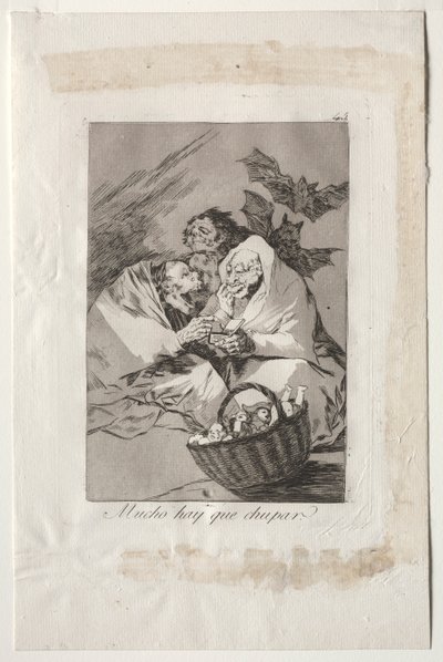 卡普里科斯（Caprichos）：《有很多可吸》，1799年。 作者 弗朗西斯科·德·戈雅