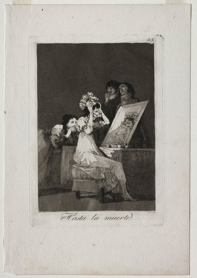 卡普里科斯：直到死亡，1799年。 作者 弗朗西斯科·德·戈雅