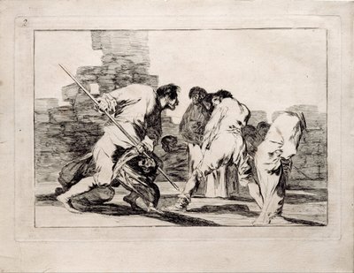 Los Disparates Follies系列的残酷愚蠢，1815-1819年 作者 弗朗西斯科·德·戈雅