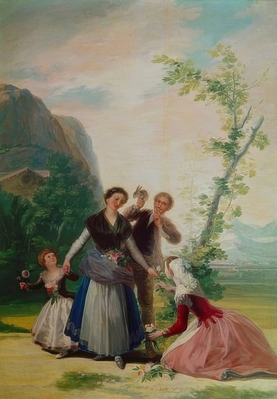 花姑娘或春天。 1786年 作者 弗朗西斯科·德·戈雅