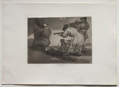 战争灾难：蛮族！，1810-1820年。 作者 弗朗西斯科·德·戈雅