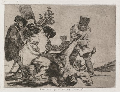 战争灾难：PL。 33，1810-1813年，人们还能做什么？ 作者 弗朗西斯科·德·戈雅