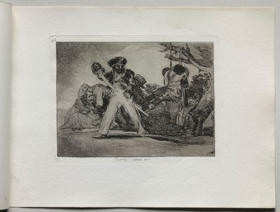 《战争灾难：那是艰难的》，1810-1820年。 作者 弗朗西斯科·德·戈雅